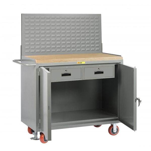 Little Giant Bench Cabinets, 24" X 48", Center Shelf, Hardboard, Louvered Panel - MH32448FLLP