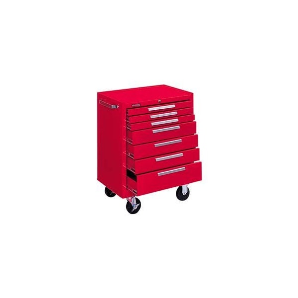 Kennedy Kennedy 277XR K1800 Series 27W X 18D X 35H 7 Drawer Red Roller Cabinet - 277XR
