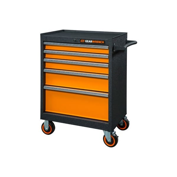 Apex Tool Group Gearwrench GSX Series 5 Drawer Roller Tool Cabinet, 26-45/64"W x 18-1/4"D x 37-1/4"H - 83241