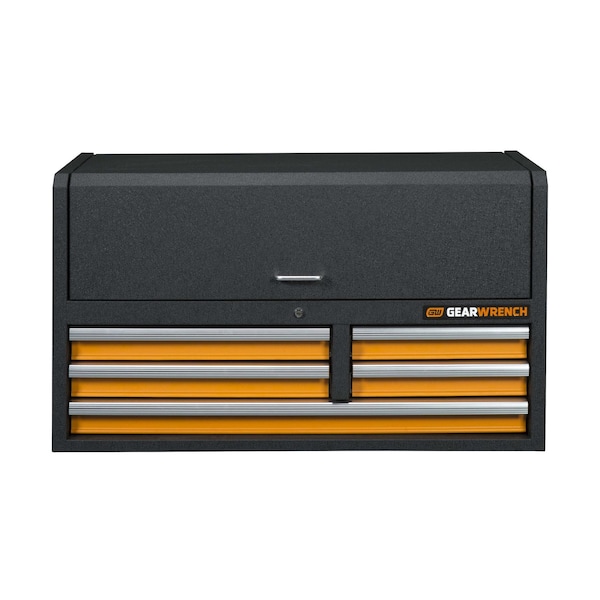 Gearwrench Tool Chest, 5 Drawer, Black/Orange, 41 in W - 83244