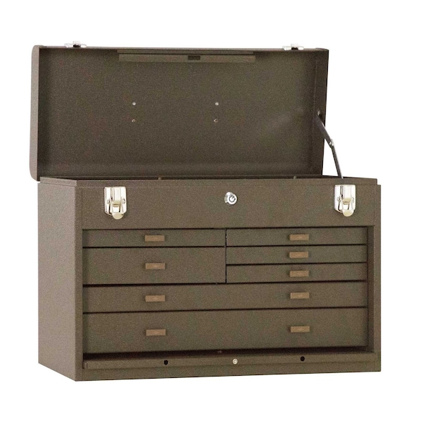 Kennedy Signature Series Top Chest, 7 Drawer, Brown, Steel, 20 in W x 8-1/2 in D x 13-1/2 in H - 520B