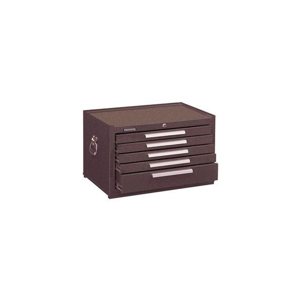 Kennedy Signature Series Mechanics Chest, 5 Drawer, Brown, 27 in W x 18 in D x 16-1/2 in H - 285XB