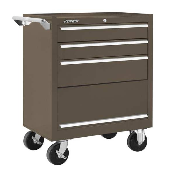 Kennedy K1800 Series Rolling Tool Cabinet, 3 Drawer, Brown, Steel, 27 in W x 18 in D x 35 in H - 273XB