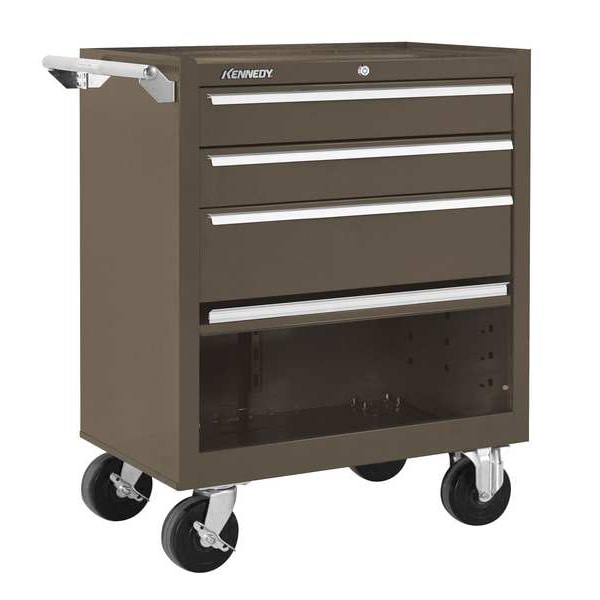 Kennedy K1800 Series Rolling Tool Cabinet, 3 Drawer, Brown, Steel, 27 in W x 18 in D x 35 in H - 273XB