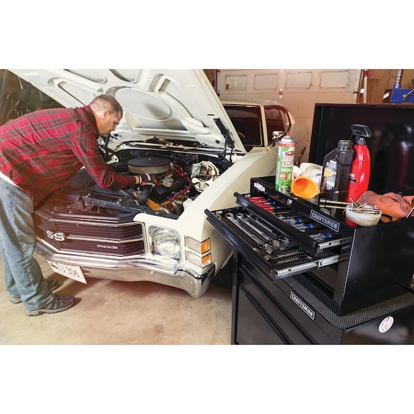Craftsman 1000 Series Tool Chest & Rolling Cabinet, 5 Drawer, Black, 27 in W x 14 in D x 44-1/4 in H - CMST22653BK