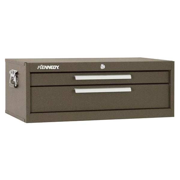 Kennedy Signature Series Intermediate Chest, 2 Drawer, Brown, Steel, 26-3/4 in W x 12-1/2 in D x 9-1/2 in H - 5150B