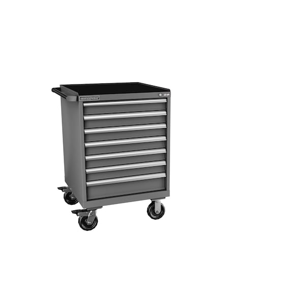 Champion Tool Storage Tool Cabinet, 7 Drawer, Dark Gray, 28-1/4 in W x 28-1/2 in D x 43-1/4 in H, S15000702ILMB8S1RT-DG - S15000702ILMB8S1RT-DG