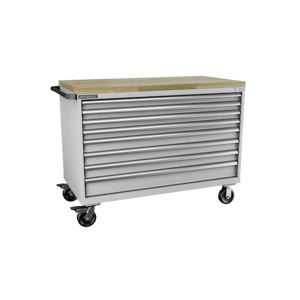 Champion Tool Storage Tool Cabinet, 8 Drawer, Light Gray, 56-1/2 in W x 28-1/2 in D x 43-1/4 in H, D15000801ILCMB8BBT-LG - D15000801ILCMB8BBT-LG