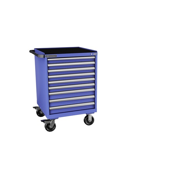 Champion Tool Storage Tool Cabinet, 9 Drawer, Blue, Steel, 28-1/4 in W x 28-1/2 in D x 43-1/4 in H, S15000901ILCMB8S1RT-BB - S15000901ILCMB8S1RT-BB