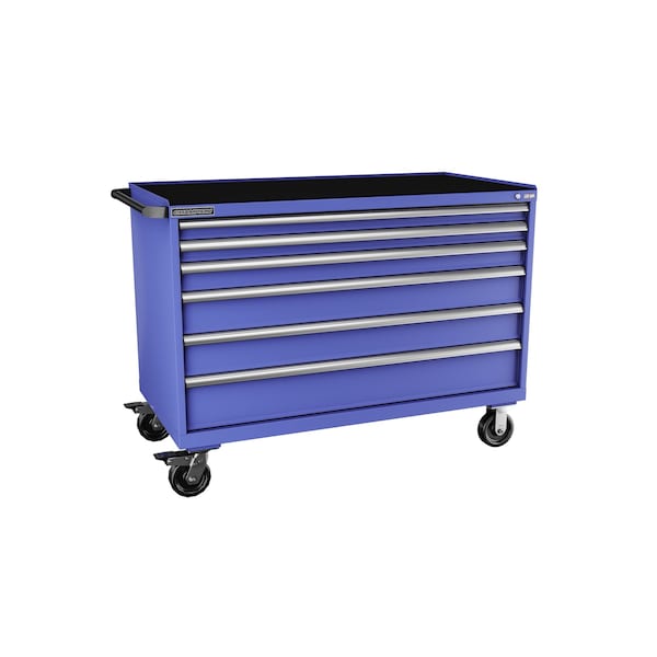 Champion Tool Storage Tool Cabinet, 6 Drawer, Blue, Steel, 56-1/2 in W x 28-1/2 in D x 43-1/4 in H, D15000601ILCMB8RT-BB - D15000601ILCMB8RT-BB