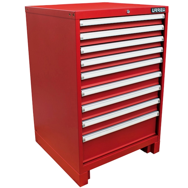 Urrea X-Series Tool Cabinet, 9 Drawer, Red, Steel, 28 in W x 39 in D x 28 in H - X28F9