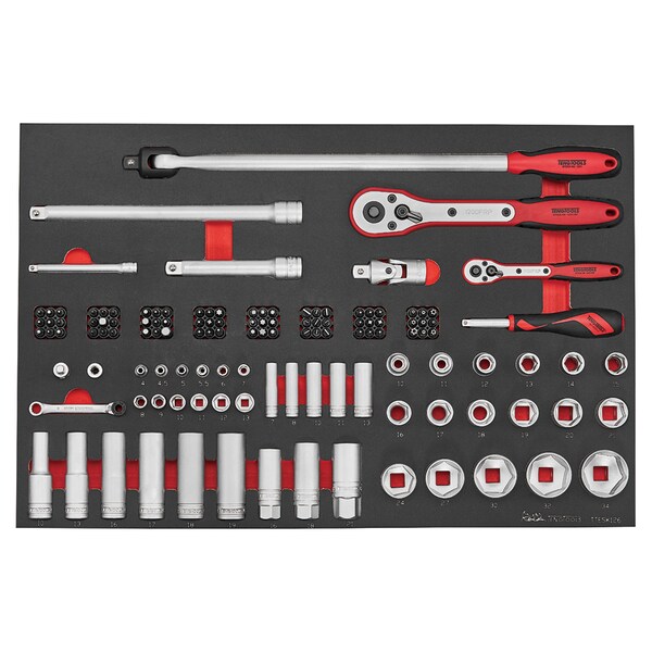 Teng Tools 174 Piece Complete Mixed EVA Foam 7 Drawer Roller Cabinet - TCMME174-KIT1