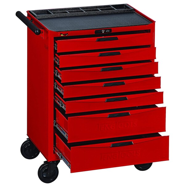 Teng Tools 174 Piece Complete Mixed EVA Foam 7 Drawer Roller Cabinet - TCMME174-KIT1