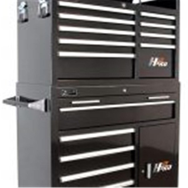 Totalturf 41 in. H2Pro 6 Drawer With 2 Drawer Comp Roller, Black - TO3532176