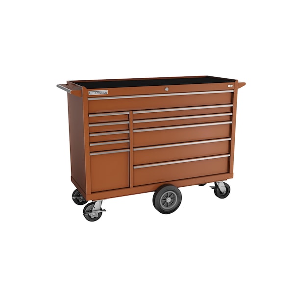 Champion Tool Storage FMPro Tool Cabinet, Maintenance Cart, 11 Drawer, Red, Steel, 54 in W x 20 in D - FMP5411MC-RD