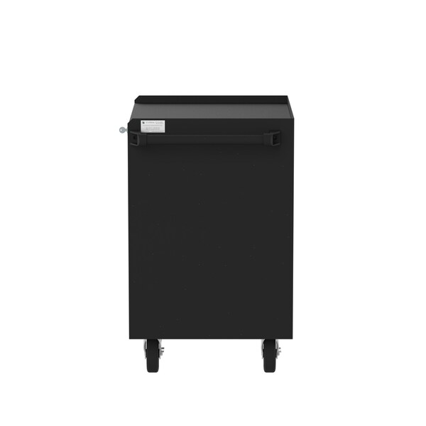 Valley Craft Garage Mobile Cabinet, 5 Drawer, Black/Red, 24 in W - F89609RB