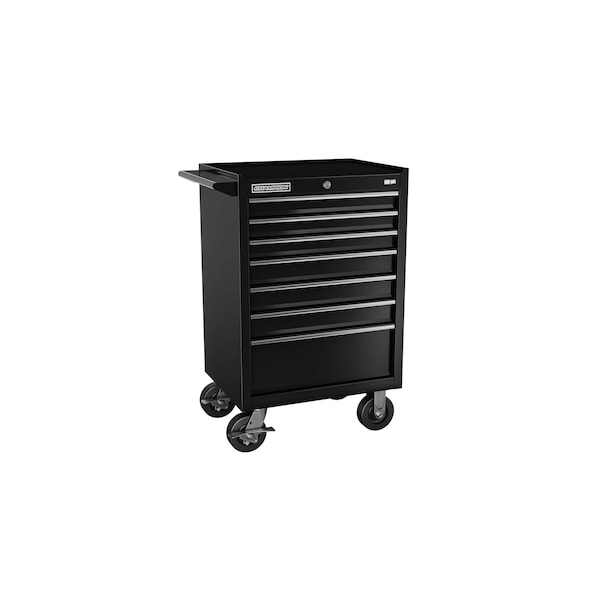 Champion Tool Storage FMPro Tool Cabinet With Casters, 7 Drawer, Black, Steel, 27 in W x 20 in D - FMP2707RC-BK