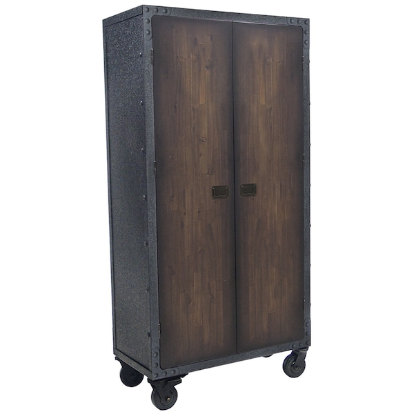Duramax Garage Storage Combo Set, Brown/Gray, Steel, Wood, 144 in W x 24 in D - 4PWTWCFC