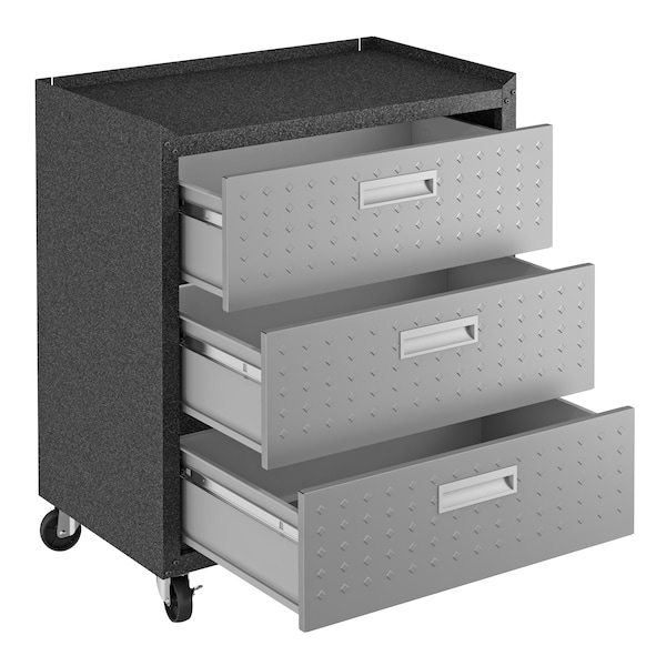 Manhattan Comfort Fortress 6.0 Mobile Garage Cabinet, Gray, Steel - 19GMC