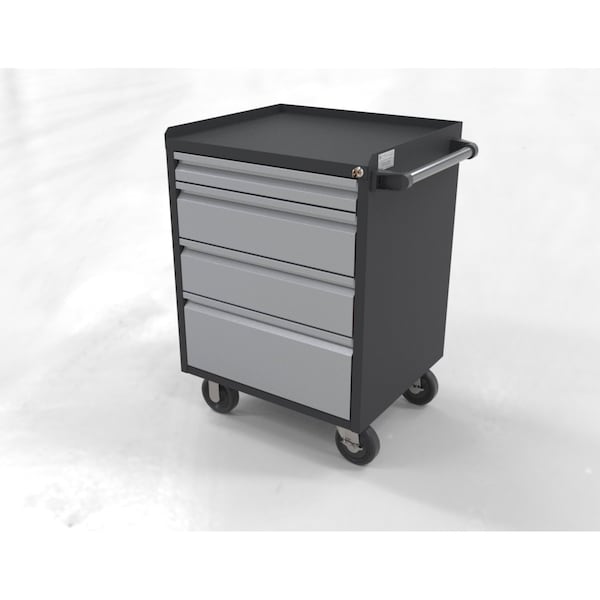 Valley Craft Garage Mobile Cabinet, 5 Drawer, Black, 24 in W - F89609BS
