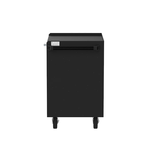 Valley Craft Garage Mobile Cabinet, Black/Red, 24 in W - F89611RB