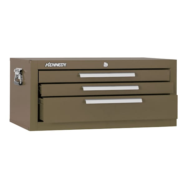 Kennedy Signature Series Intermediate Chest, 3 Drawer, Brown, Steel, 26-3/4 in W x 12-1/2 in D x 11-3/4 in H - 2603B