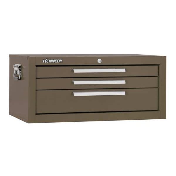 Kennedy Signature Series Intermediate Chest, 3 Drawer, Brown, Steel, 26-3/4 in W x 12-1/2 in D x 11-3/4 in H - 2603B