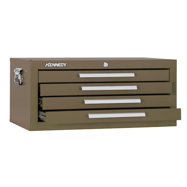Kennedy Signature Series Intermediate Chest, 4 Drawer, Brown, Steel, 26-3/4 in W x 12-1/2 in D x 11-3/4 in H - 2604B