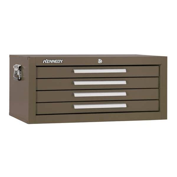 Kennedy Signature Series Intermediate Chest, 4 Drawer, Brown, Steel, 26-3/4 in W x 12-1/2 in D x 11-3/4 in H - 2604B