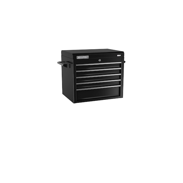 Champion Tool Storage FMPro Top Chest, 5 Drawer, Black, Steel, 27 in W x 20 in D - FMP2705TC-BK