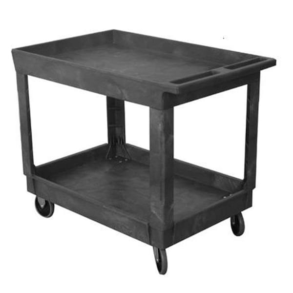 Wesco Industrial Cart, Black, Plastic, 24 in D - WSC-270483