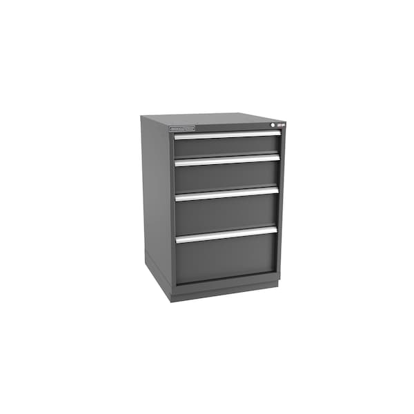 Champion Tool Storage Modular Tool Cabinet, 4 Drawer, Dark Gray, Steel, 28 in W x 28-1/2 in D x 41-3/4 in H - S18000402ILCFTB-DG