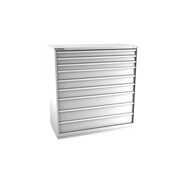 Champion Tool Storage Modular Drawer Cabinet, 9 Drawer, Light Gray, Steel, 56-1/2 in W x 28-1/2 in D x 59-1/2 in H - D27000901ILCFTB-LG