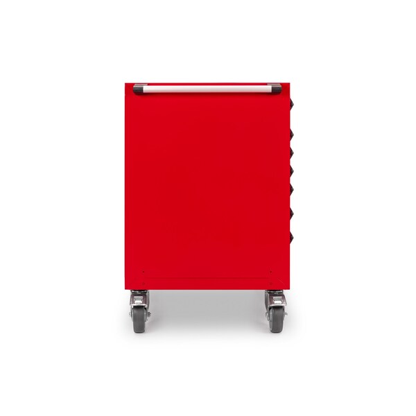 Tekton Rolling Tool Cabinet, 7 Drawer, Red, Steel, 48 in W x 27 in D x 41-1/2 in H - OCL43200SST