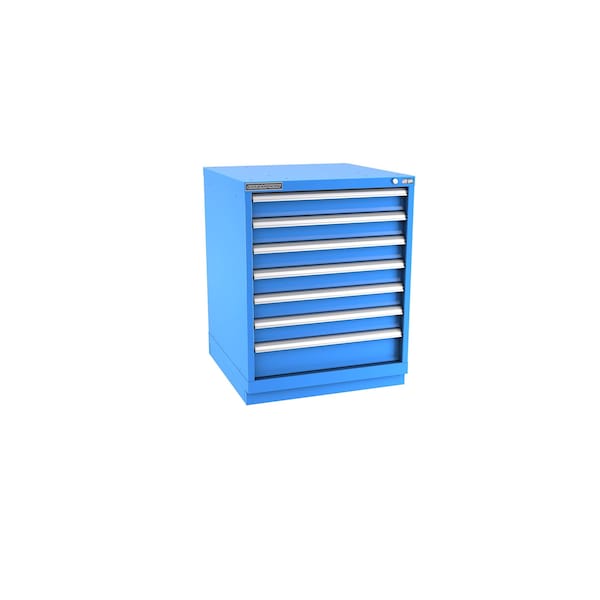 Champion Tool Storage Modular Tool Cabinet, 7 Drawer, Blue, Steel, 28 in W x 28-1/2 in D x 36 in H - S15000701ILCFTB-BB