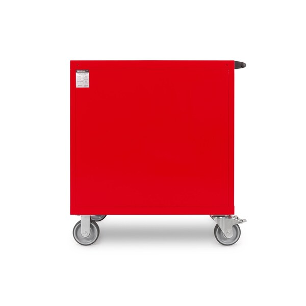 Tekton Rolling Tool Cabinet, 7 Drawer, Red, Steel, 36 in W x 27 in D x 41-1/2 in H - OCL33200STM