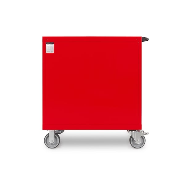 Tekton Rolling Tool Cabinet, 7 Drawer, Red, Steel, 36 in W x 27 in D x 41-1/2 in H - OCL33200STM