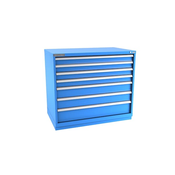 Champion Tool Storage Modular Tool Cabinet, 7 Drawer, Blue, Steel, 47 in W x 28-1/2 in D x 41-3/4 in H - E18000702ILCFTB-BB