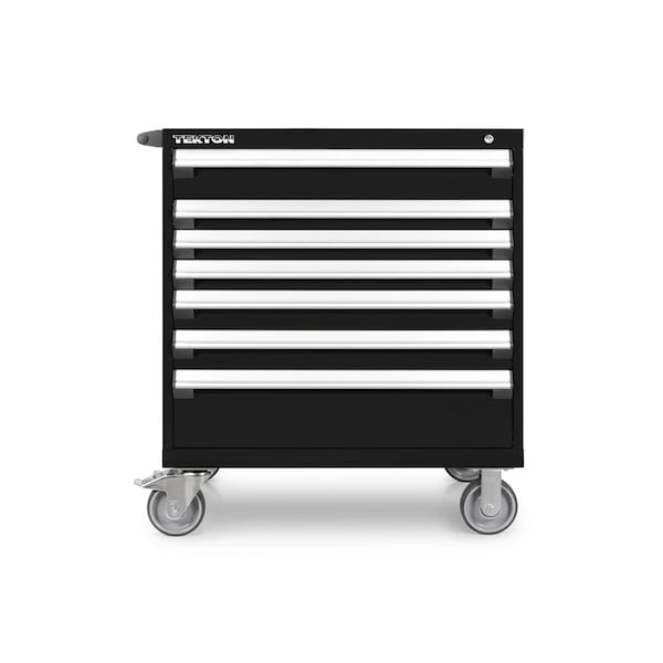 Tekton Rolling Tool Cabinet, 7 Drawer, Black, Steel, 36 in W x 27 in D x 41-1/2 in H - OCL33100LWT