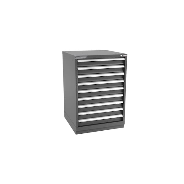 Champion Tool Storage Modular Drawer Cabinet, 9 Drawer, Dark Gray, Steel, 28 in W x 28-1/2 in D x 41-3/4 in H - S18000902ILCFTB-DG