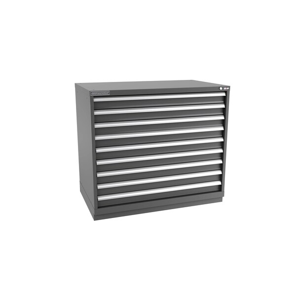 Champion Tool Storage Modular Tool Cabinet, 9 Drawer, Dark Gray, Steel, 47 in W x 28-1/2 in D x 41-3/4 in H - E18000901ILCFTB-DG
