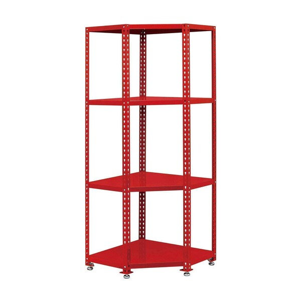 Teng Tools Modular Racking Corner Shelf Unit, Red, 31-1/2 in W x 31 in D x 79 in H - RSKC02