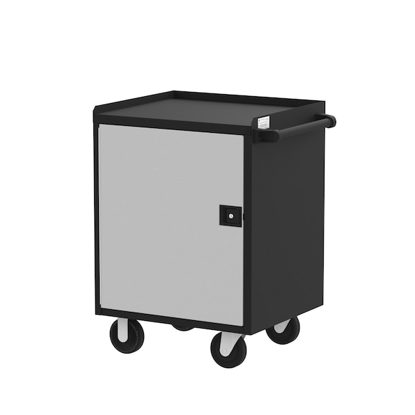 Valley Craft Garage Mobile Cabinet, Black/Silver, 24 in W - F89611BS