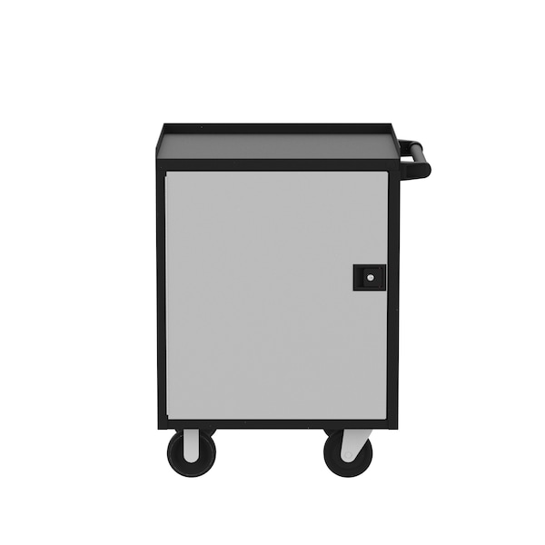 Valley Craft Garage Mobile Cabinet, Black/Silver, 24 in W - F89611BS