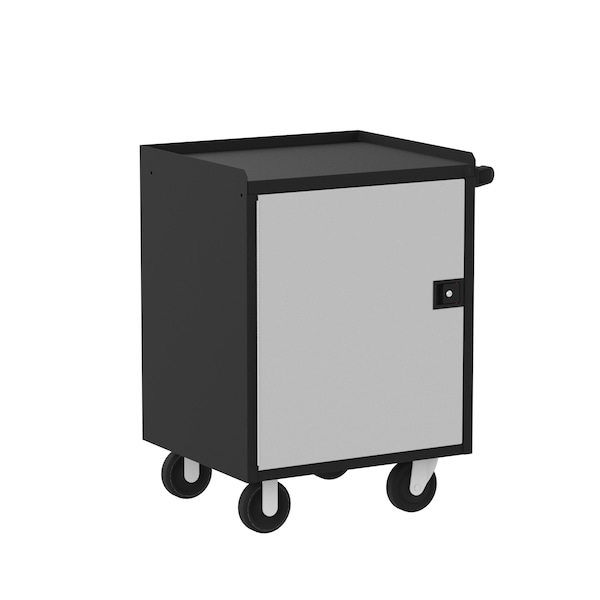 Valley Craft Garage Mobile Cabinet, Black/Silver, 24 in W - F89611BS