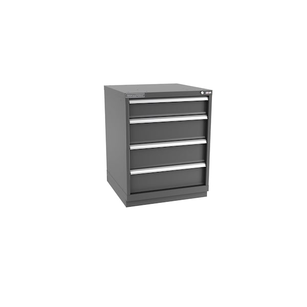 Champion Tool Storage Modular Drawer Cabinet, 4 Drawer, Dark Gray, Steel, 28 in W x 28-1/2 in D x 36 in H - S15000401ILCFTB-DG