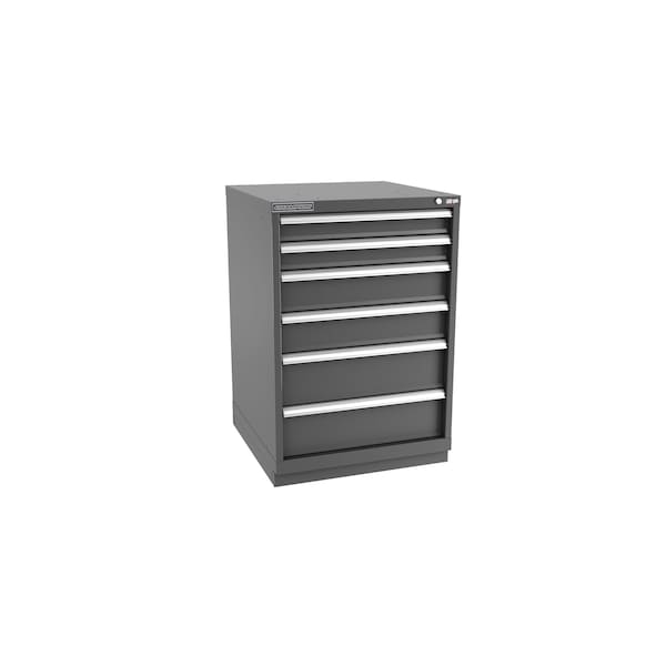 Champion Tool Storage Modular Tool Cabinet, 6 Drawer, Dark Gray, Steel, 28 in W x 28-1/2 in D x 41-3/4 in H - S18000602ILCFTB-DG