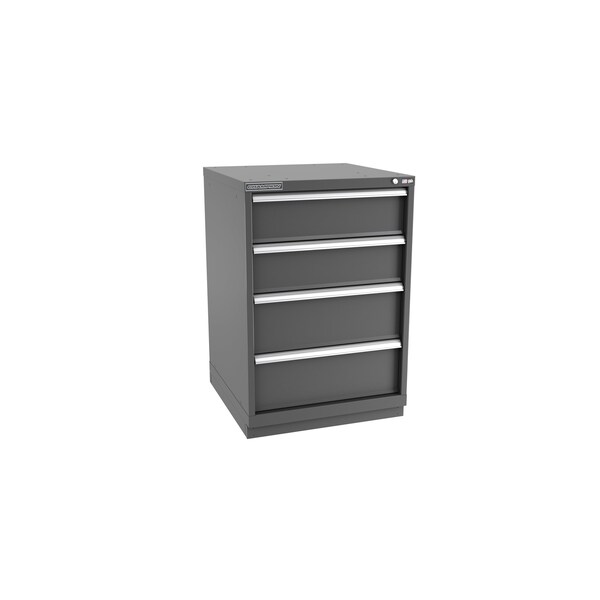 Champion Tool Storage Modular Drawer Cabinet, 4 Drawer, Dark Gray, Steel, 28 in W x 28-1/2 in D x 41-3/4 in H - S18000401ILCFTB-DG