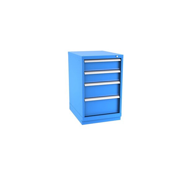 Champion Tool Storage Modular Drawer Cabinet, 4 Drawer, Blue, Steel, 22 in W x 28-1/2 in D x 36 in H - N15000402ILCFTB-BB