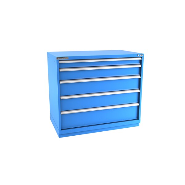 Champion Tool Storage Modular Drawer Cabinet, 5 Drawer, Blue, Steel, 47 in W x 28-1/2 in D x 41-3/4 in H - E18000502ILCFTB-BB